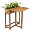 Folding table VANDREFALK 64x63 hardwood